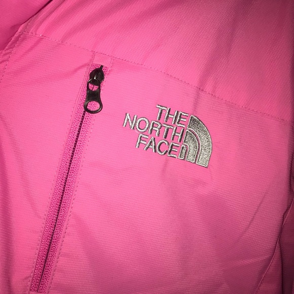 PINK HODDED NORTHFACE JACKET - Picture 3 of 5